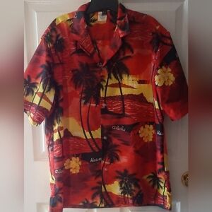 Vintage Royal Creations Aloha Front Button Shirt Made in Hawaii Men's Size Large